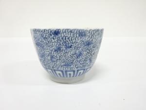 古伊万里　染付　みじん唐草　向付